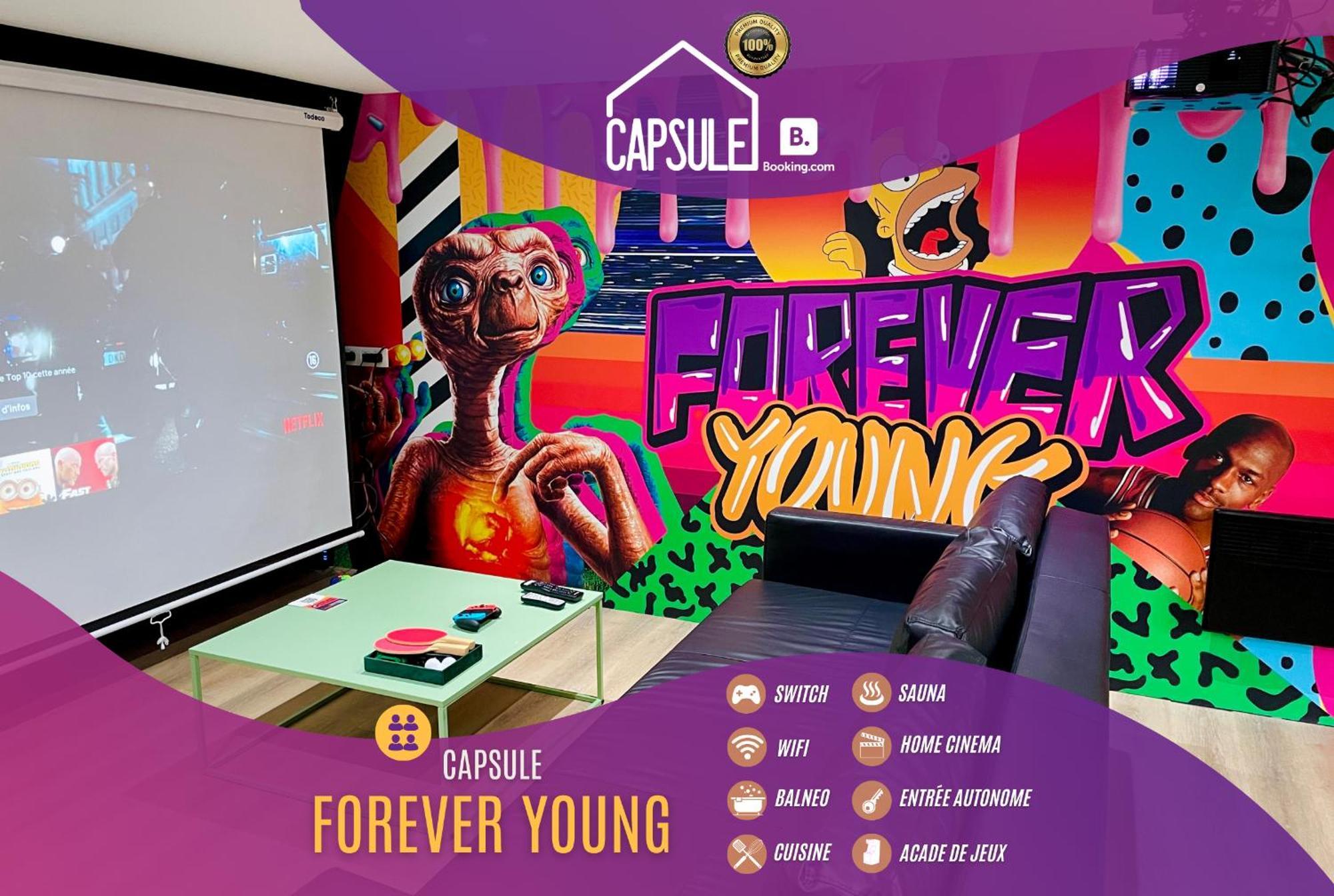 Capsule Forever Young - Jacuzzi - Sauna - Billard - Arcade De Jeux - Netflix & Home Cinema - Ping Pong Hastiere-par-dela Zewnętrze zdjęcie